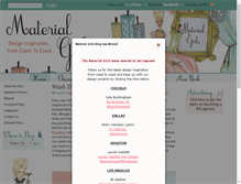 Tablet Screenshot of materialgirlsblog.com